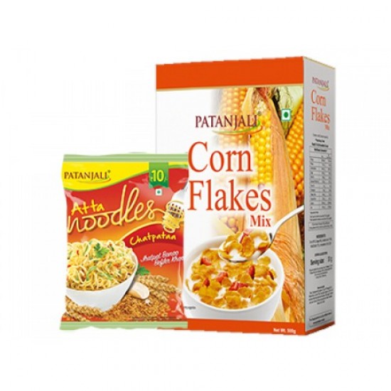 CORN FLAKES MIX 500GM PLUS ATTA NOODLES CHATPATAA-60GM