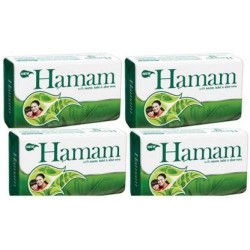 Hamam Neem Tulsi and Aloevera Soap Bar 100 g - (Pack of 4)