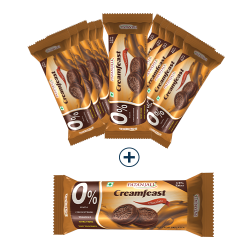 PATANJALI CREAMFEAST CHOCOLATE BISCUIT (PACK OF 12)