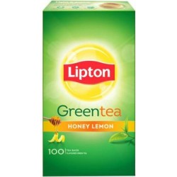 Lipton Honey, Lemon Green Tea Bags Box  (100 Bags)