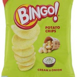 Bingo Yumitos Cream and Onion Potato Chips  (52 g)