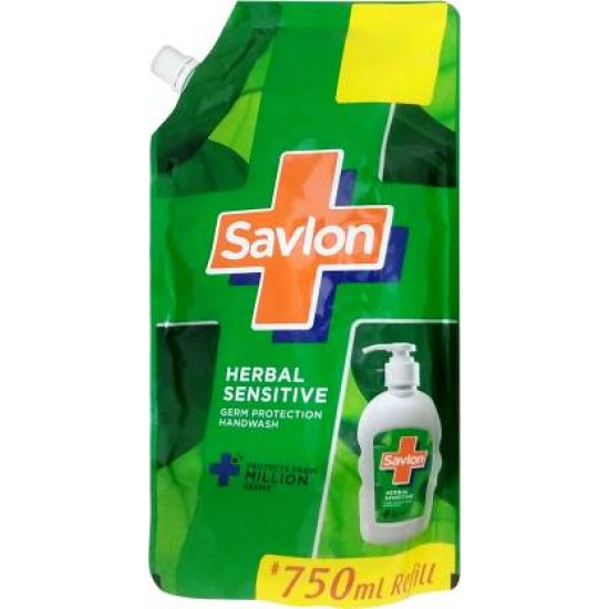 Savlon Herbal Sensitive Handwash Pouch  (750 ml)